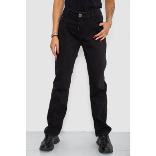 Джинси жіночі однотонні, колір чорний, 250R5029 - Інтернет-магазин спільних покупок ToGether