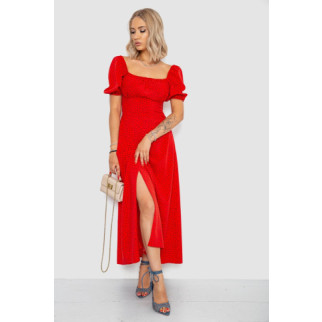Сукня у горох, колір червоний, 177R060 - Інтернет-магазин спільних покупок ToGether