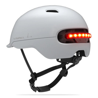 Захисний шолом Livall C20 (M) White (54-58см), сигнал стопів (LIV-000C20-4242) - Інтернет-магазин спільних покупок ToGether
