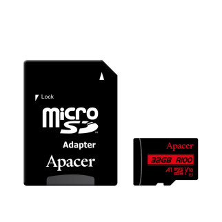 microSDHC (UHS-1) Apacer 32Gb class 10 V10 A1 R100MB/s (adapter SD) (AP32GMCSH10UB-R) - Інтернет-магазин спільних покупок ToGether