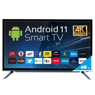 Телевізор LED SMART TV 42 дюйма 4K Wi-Fi з T2 Android 11 - Інтернет-магазин спільних покупок ToGether