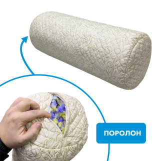Гіпоалергенна подушка-валик (мікрофібра поролон) 65х24 - Інтернет-магазин спільних покупок ToGether