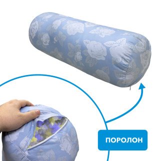 Гіпоалергенна подушка-валик (тік поролон) 65х24 - Інтернет-магазин спільних покупок ToGether