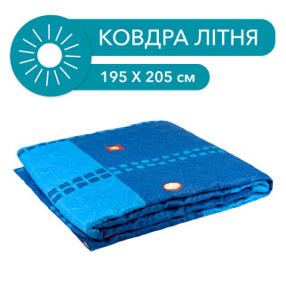 Літня ковдра Constancy "синя абстракція" 1,95x2,05 м Полікоттон - Інтернет-магазин спільних покупок ToGether