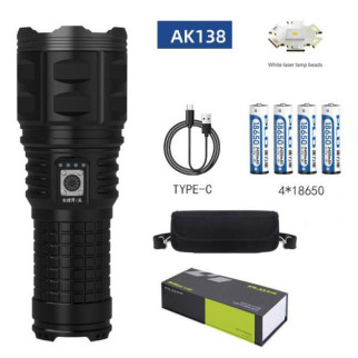 Ручний ліхтар Police AK138 WHITE LASER LED PM60-TG із зарядкою USB, що працює від 4х18650 акумуляторів - Інтернет-магазин спільних покупок ToGether
