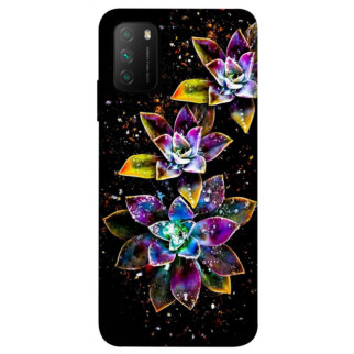Чохол itsPrint Flowers on black для Xiaomi Poco M3 - Інтернет-магазин спільних покупок ToGether
