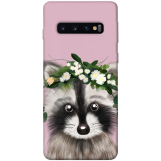 Чохол itsPrint Raccoon in flowers для Samsung Galaxy S10 - Інтернет-магазин спільних покупок ToGether