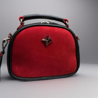 Топова жіноча сумка маленька клатч через плече червона крос боді сумочка замшева 22х17х9см - Інтернет-магазин спільних покупок ToGether