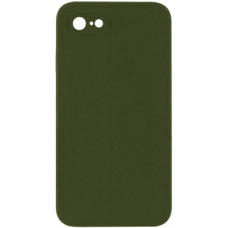 Чохол Silicone Case Square Full Camera Protective (AA) для Apple iPhone 7 / 8 / SE (2020) (4.7") Зелений / Dark Olive - Інтернет-магазин спільних покупок ToGether