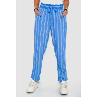 Штани жіночі в смужку, колір блакитний, 244R306 - Інтернет-магазин спільних покупок ToGether