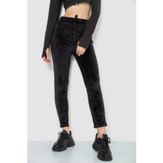 Спорт штани жіночі велюрові, колір чорний, 244R5569 - Інтернет-магазин спільних покупок ToGether