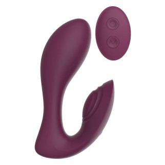 Вібратор подвійний стимуляцією з пультом керування Dream Toys Essentials Ultra Dual Vibe, фіолетовий - Інтернет-магазин спільних покупок ToGether