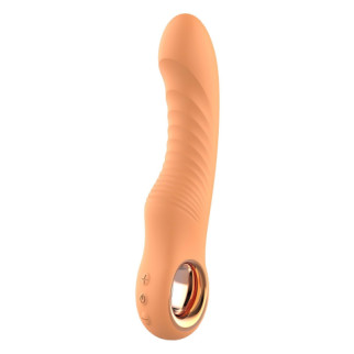 Вібратор ребристий Dream Toys Glam Flexible Ribbed Vibe, помаранчевий - Інтернет-магазин спільних покупок ToGether