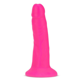 Фалоімітатор подвійної щільності з присоскою Blush Neo Elite, неоново-рожевий - Інтернет-магазин спільних покупок ToGether