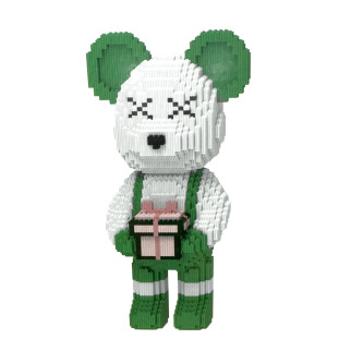 Конструктор Magic Blocks у вигляді ведмедика Bearbrick з подарунком Колір: Зелений 43 см - Інтернет-магазин спільних покупок ToGether