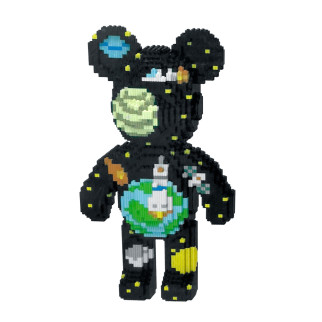 Конструктор Magic Blocks у вигляді ведмедика Bearbrick “Космос” 40 см - Інтернет-магазин спільних покупок ToGether