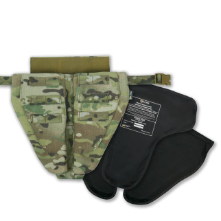 Захист паху (напашник) потрійний з балістичним пакетом 1 клас захисту Militex cordura USA Multicam - Інтернет-магазин спільних покупок ToGether