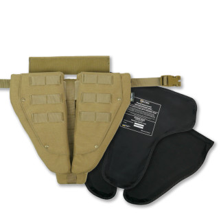 Захист паху (напашник) потрійний з балістичним пакетом 1 клас захисту Militex Coyote - Інтернет-магазин спільних покупок ToGether