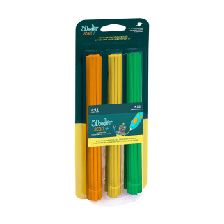 Набір стрижнів для 3D-ручки 3Doodler Start - МІКС (75 шт: помаранчевий, жовтий, зелений) - Інтернет-магазин спільних покупок ToGether