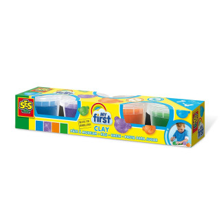 Незасихаюча маса для ліплення серії "My first" -ЯСКРАВІ МОМЕНТИ (4 кольори, в пластикових баночках) - Інтернет-магазин спільних покупок ToGether