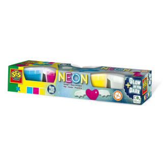 Незасихаюча маса для ліплення - НЕОН (4 кольори, у пластикових баночках) - Інтернет-магазин спільних покупок ToGether