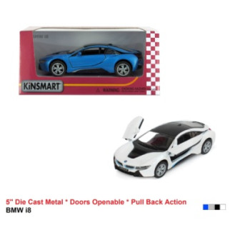 Модель легкова BMW i8 5'' KT5379W метал.інерц.відкр.дв.4кол.кор./96/ | KT5379W - Інтернет-магазин спільних покупок ToGether