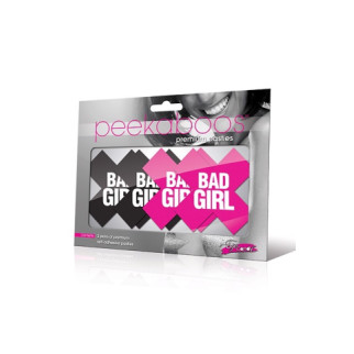 Пестиси Peekaboos 2 пари з написом "Bad Girl" - Інтернет-магазин спільних покупок ToGether