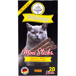 Ласощі для котів TOMi Delicious Mini Sticks Cheese зі смаком сиру 40 гр - Інтернет-магазин спільних покупок ToGether