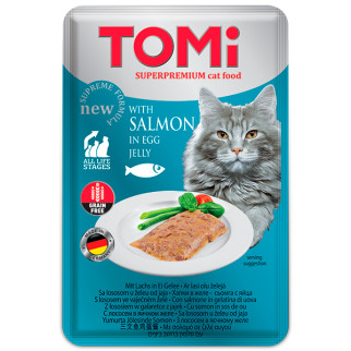 Корм TOMi Salmon In Egg Jelly вологий для котів з лососем 100 гр - Інтернет-магазин спільних покупок ToGether
