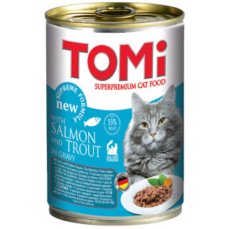 Корм TOMi Salmon Trout вологий для котів з лососем та фореллю 400 гр - Інтернет-магазин спільних покупок ToGether
