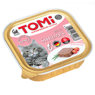 Корм TOMi Shrimps вологий для котів із креветками 100 гр - Інтернет-магазин спільних покупок ToGether