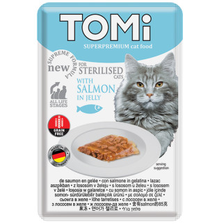 Корм TOMi Sterilised Salmon in Jelly вологий для стерилізованих котів з лососем 85 гр - Інтернет-магазин спільних покупок ToGether