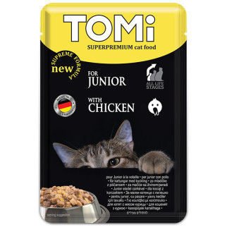Корм TOMi Superpremium Junior вологий для кошенят з куркою 100 гр - Інтернет-магазин спільних покупок ToGether