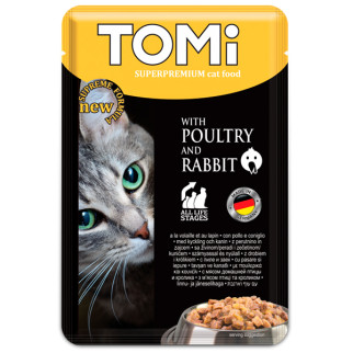 Корм TOMi Superpremium Poultry Rabbit вологий для котів з птахом та кроликом 100 гр - Інтернет-магазин спільних покупок ToGether