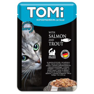 Корм TOMi Superpremium Salmon Trout вологий для котів з лососем та фореллю 100 гр - Інтернет-магазин спільних покупок ToGether