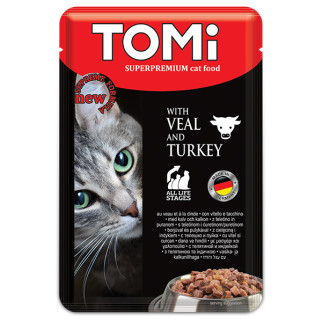 Корм TOMi Superpremium Veal Turkey вологий для котів з телятиною та індичкою 100 гр - Інтернет-магазин спільних покупок ToGether