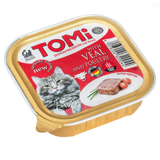Корм TOMi Veal Poultry вологий для котів з телятиною та птицею 100 гр - Інтернет-магазин спільних покупок ToGether