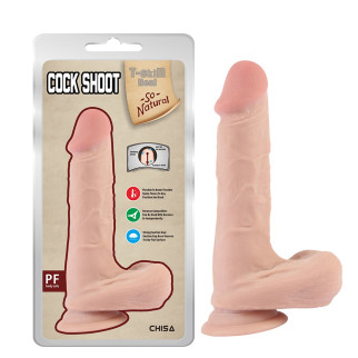 Фалоімітатор реалістичний на присосці Chisa Cock Shoot-Flesh, 20 см - Інтернет-магазин спільних покупок ToGether