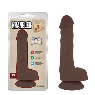 Фалоімітатор з мошонкою на присосці Chisa Wrangler, коричневий - Інтернет-магазин спільних покупок ToGether