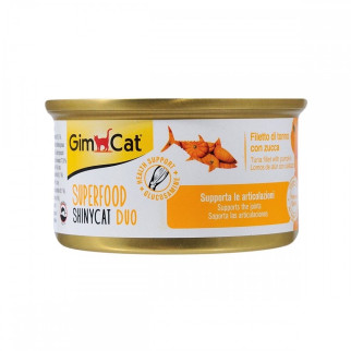 Корм GimCat Shiny Cat Superfood вологий для котів з тунцем та гарбузом 70 гр - Інтернет-магазин спільних покупок ToGether