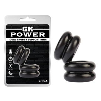 Подвійне ерекційне кільце Chisa Dual Chubby Support Ring, чорний - Інтернет-магазин спільних покупок ToGether