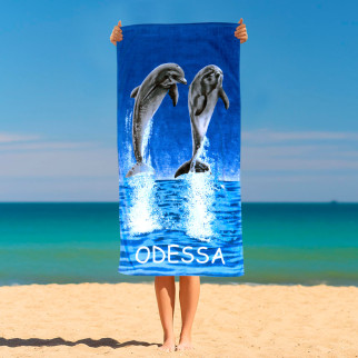 Рушник махровий 100% Cotton “Одеса”. Beach towel “Odessa” - Інтернет-магазин спільних покупок ToGether