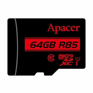 Карта пам'яті Apacer microSDXC (UHS-1) 64Gb class 10 R85MB/s (без адаптера) Black - Інтернет-магазин спільних покупок ToGether