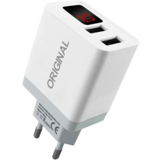 Зарядний пристрій USB з вимірником струму XoKo WС-350 білий - Інтернет-магазин спільних покупок ToGether