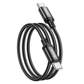 Кабель HOCO X89 Wind 60W charging data cable Type-C to Type-C Black (6931474784384) - Інтернет-магазин спільних покупок ToGether