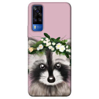 Чохол itsPrint Raccoon in flowers для Vivo Y51a - Інтернет-магазин спільних покупок ToGether
