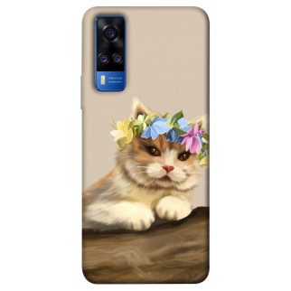 Чохол itsPrint Cat in flowers для Vivo Y51a - Інтернет-магазин спільних покупок ToGether