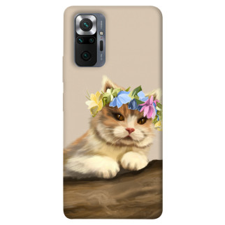 Чохол itsPrint Cat in flowers для Xiaomi Redmi Note 10 Pro Max - Інтернет-магазин спільних покупок ToGether