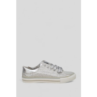 Кеди жіночі, колір сріблястий, 244RH17-4050 - Інтернет-магазин спільних покупок ToGether