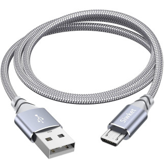 Micro USB кабель для заряджання 3M, Siwket, плетений USB A на Micro Android кабель для заряджання даних - Інтернет-магазин спільних покупок ToGether